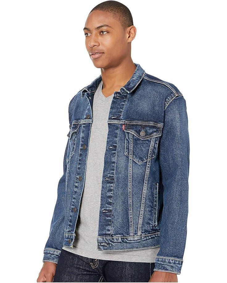 Premium Denim Trucker Jacket Product Image