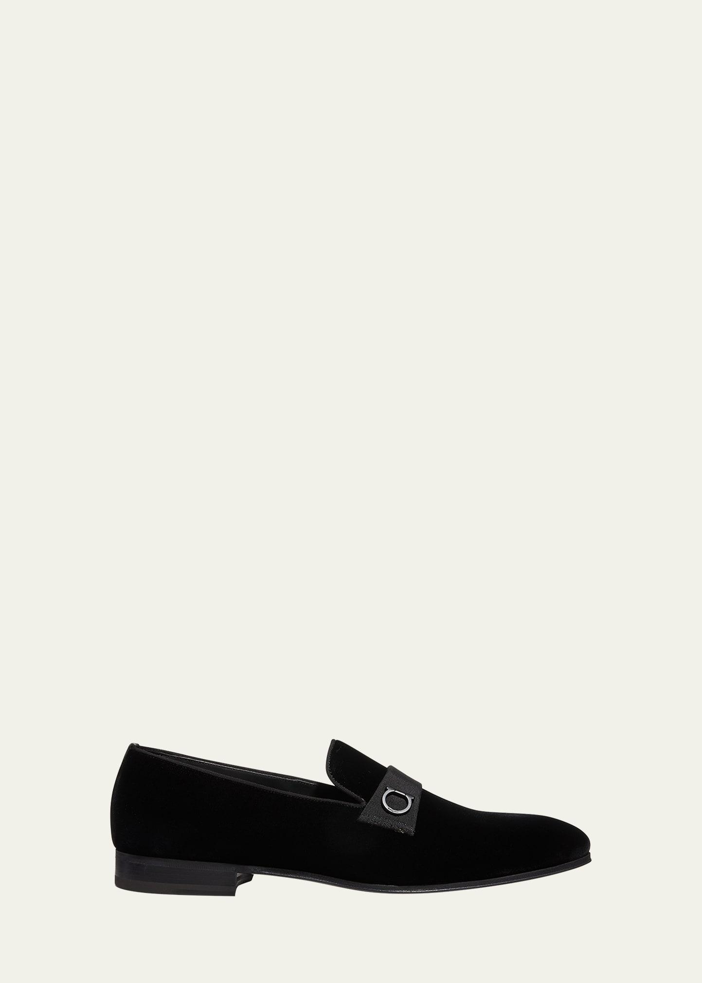 Mens Lapo Velvet Loafers Product Image