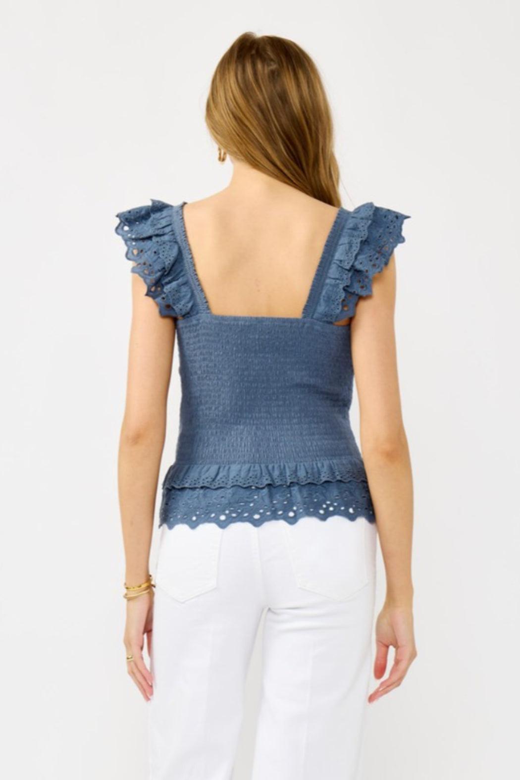 Smocked Ruffle Top Product Image