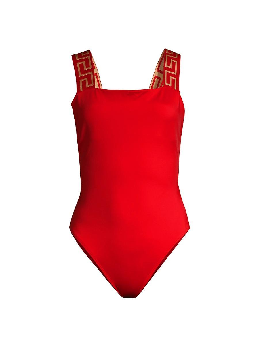 Womens La Greca One-Piece Swimsuit Product Image