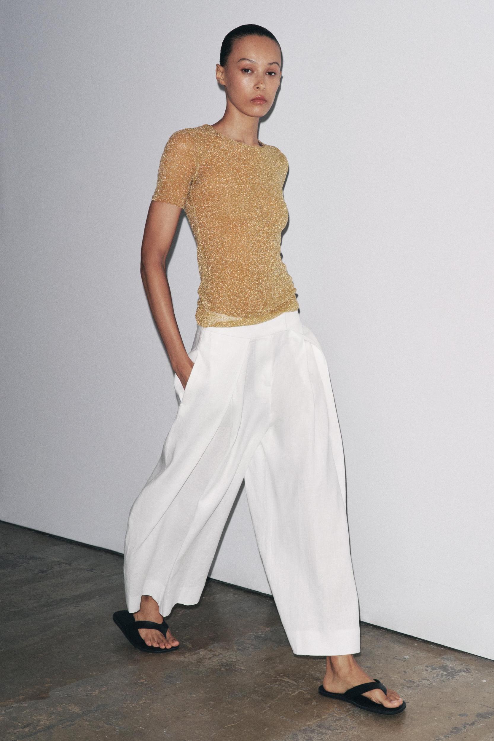 METALLIC SHORT SLEEVE T-SHIRT Product Image