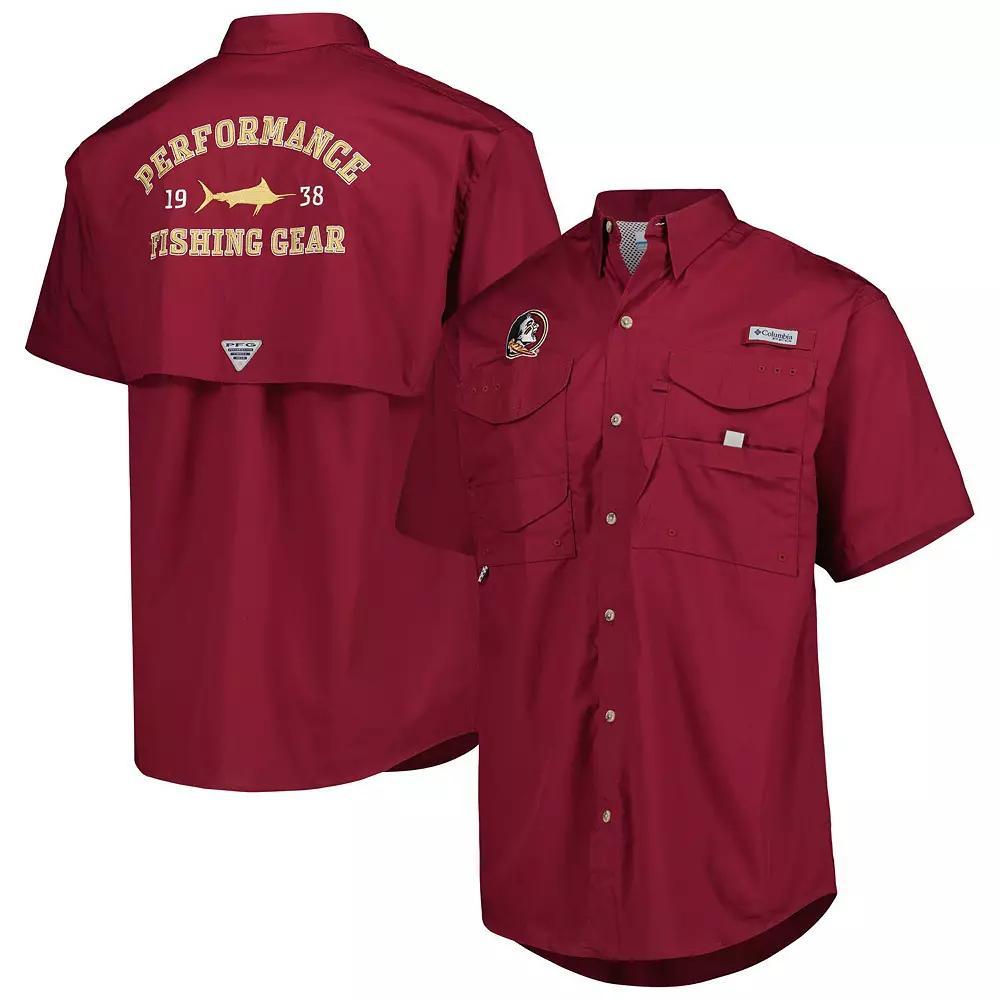 Men's Columbia Garnet Florida State Seminoles Bonehead Button-Up Shirt,  Product Image