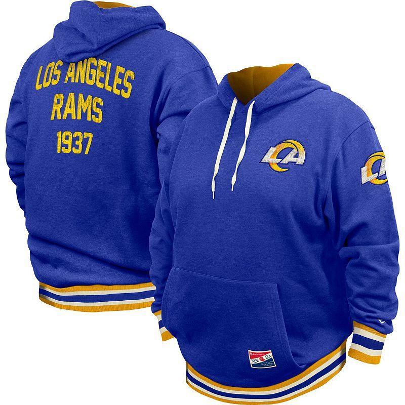 Men's New Era Blue Los Angeles Rams Big & Tall NFL Pullover Hoodie, Size: 3XLT Product Image