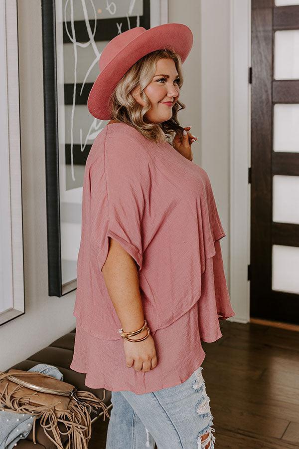Tranquil Time Shift Top In Blush Curves Product Image