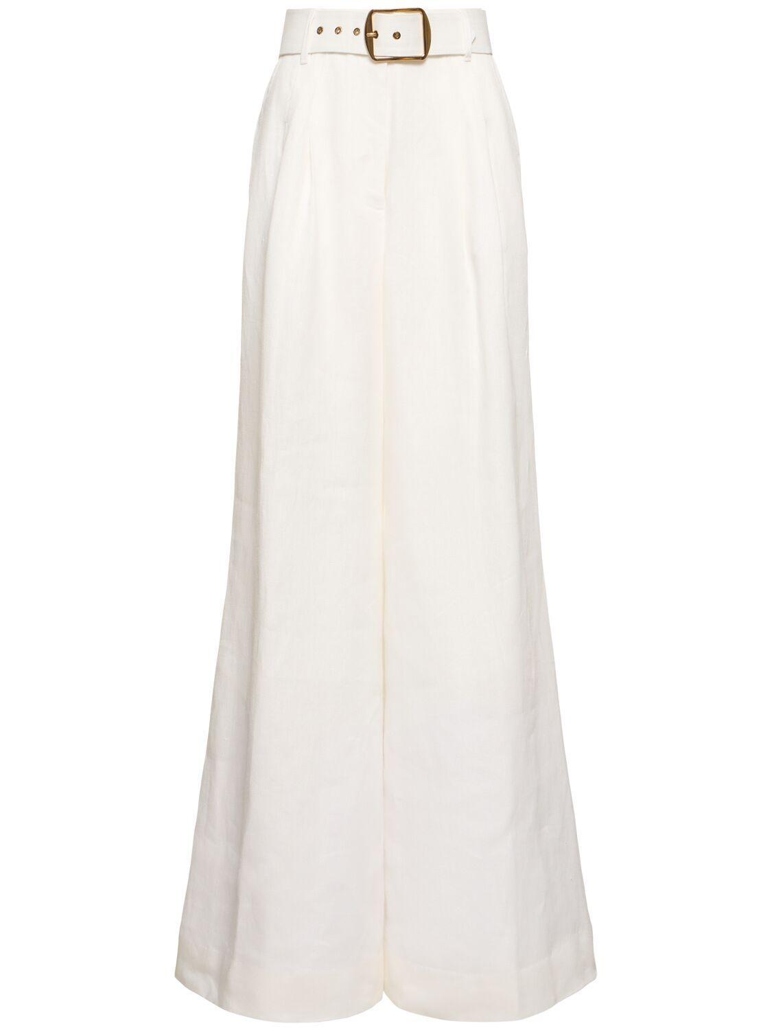 ZIMMERMANN Wide Leg Pant In Ivory Product Image