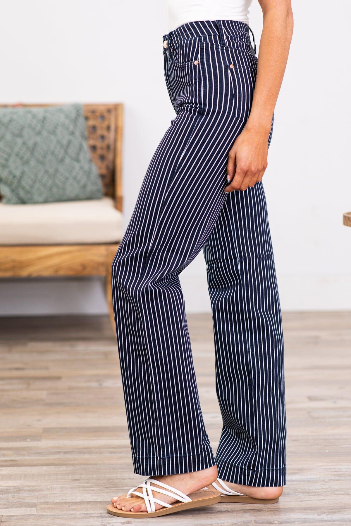 Judy Blue Tummy Control Stripe Jeans Product Image