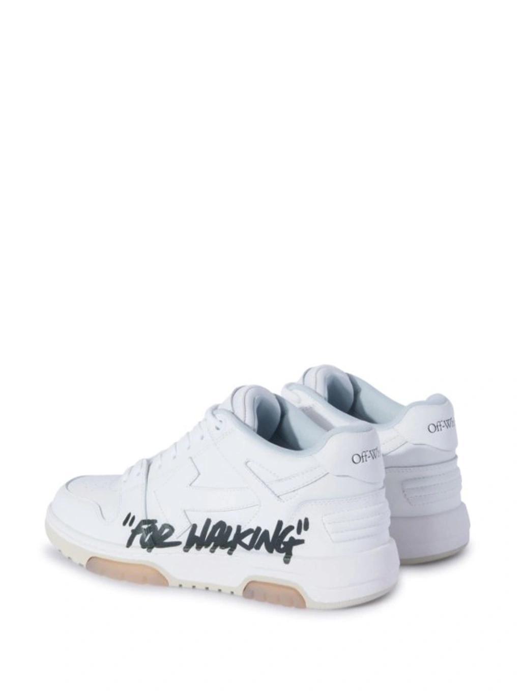 OFF-WHITE Out Of Office For Walking White Sneakers In White,black Product Image