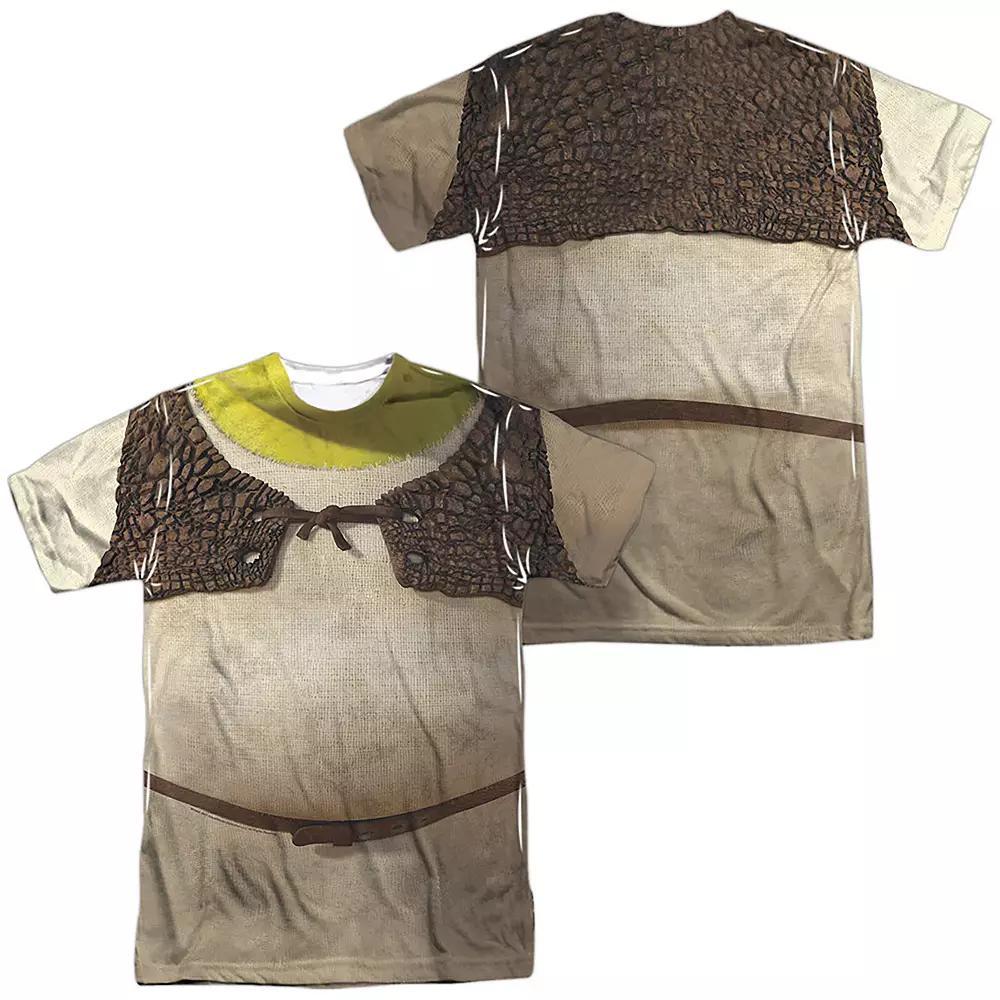 Men's Shrek Body Sublimated Graphic Tee, Size: Medium, Black Product Image