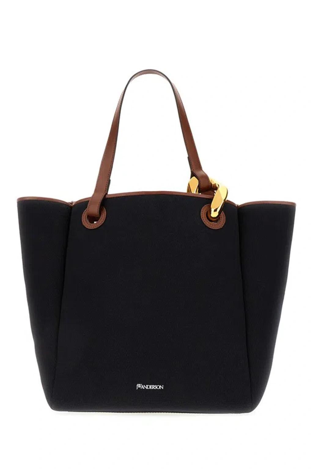 JW ANDERSON Jwa Corner Tote - Canvas Tote Bag In Navy Product Image