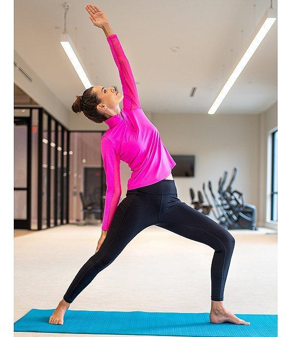 IBKUL Solid Long Sleeve Quarter Zip Top Product Image