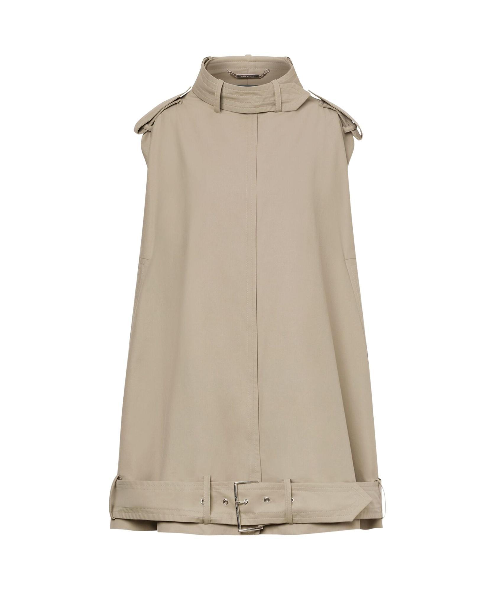 ALBERTA FERRETTI Belted Cape In Beige Product Image