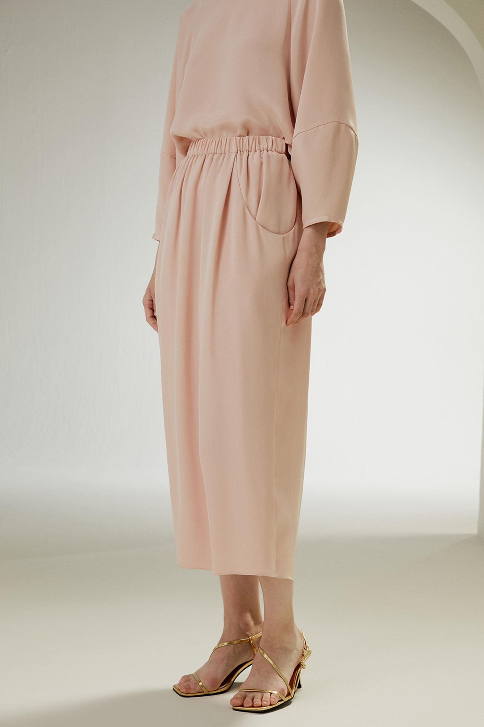 Blossom Skirt with Elastic Waistband and Side Pockets Product Image