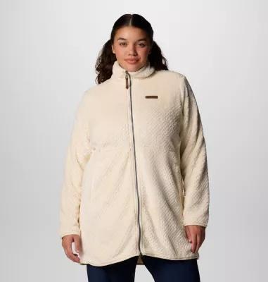 Columbia Womens Fire Side Long Full Zip Fleece Jacket - Plus Size- Product Image