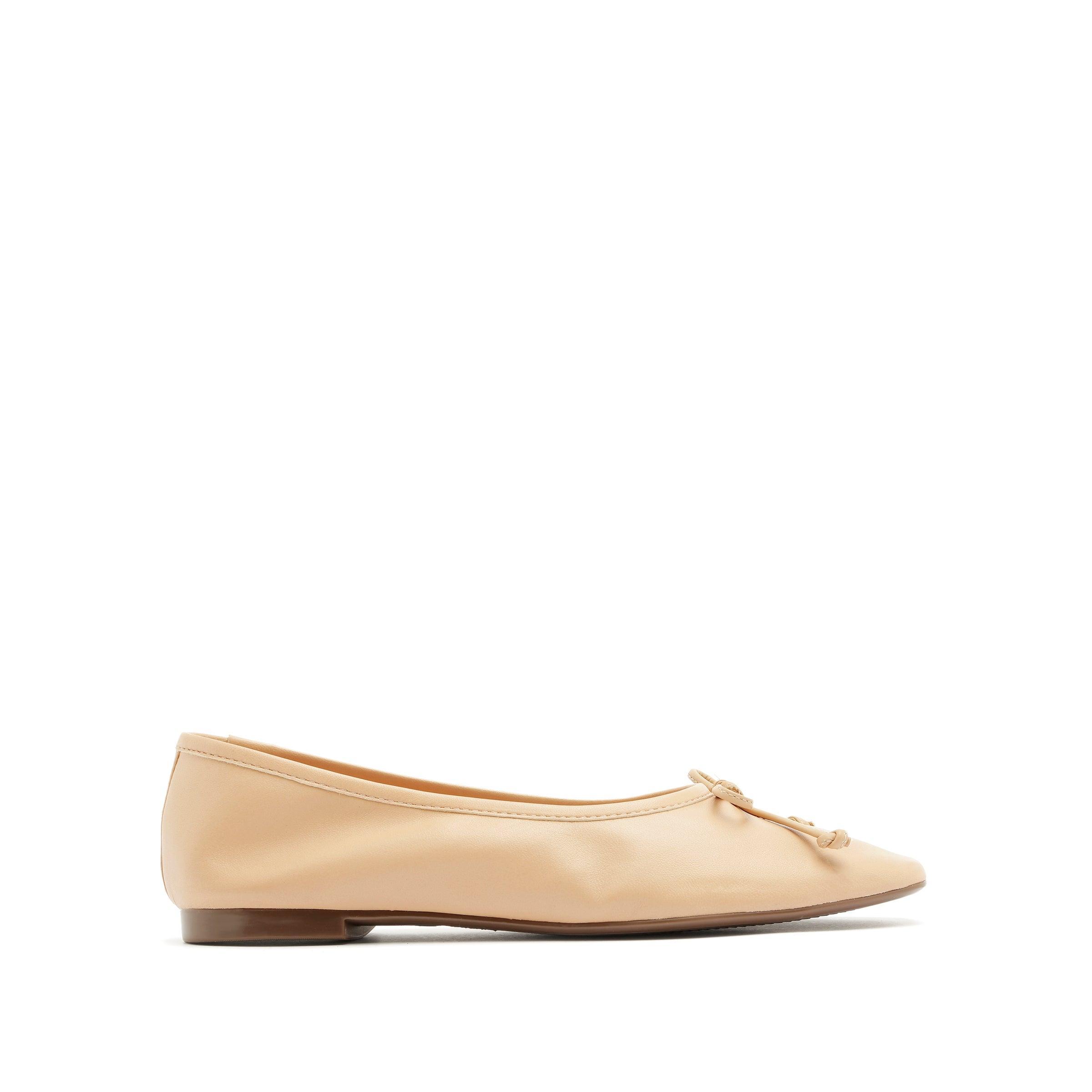 Schutz Arissa Flats Tan/Honey Beige 10.5 Product Image