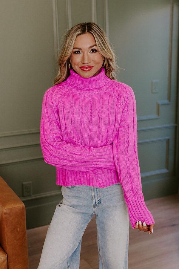 Wide Open Spaces Knit Sweater In Violet Product Image