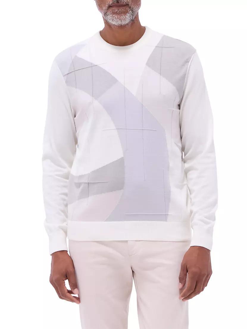 Mens Cotton-Blend Crewneck Sweater Product Image