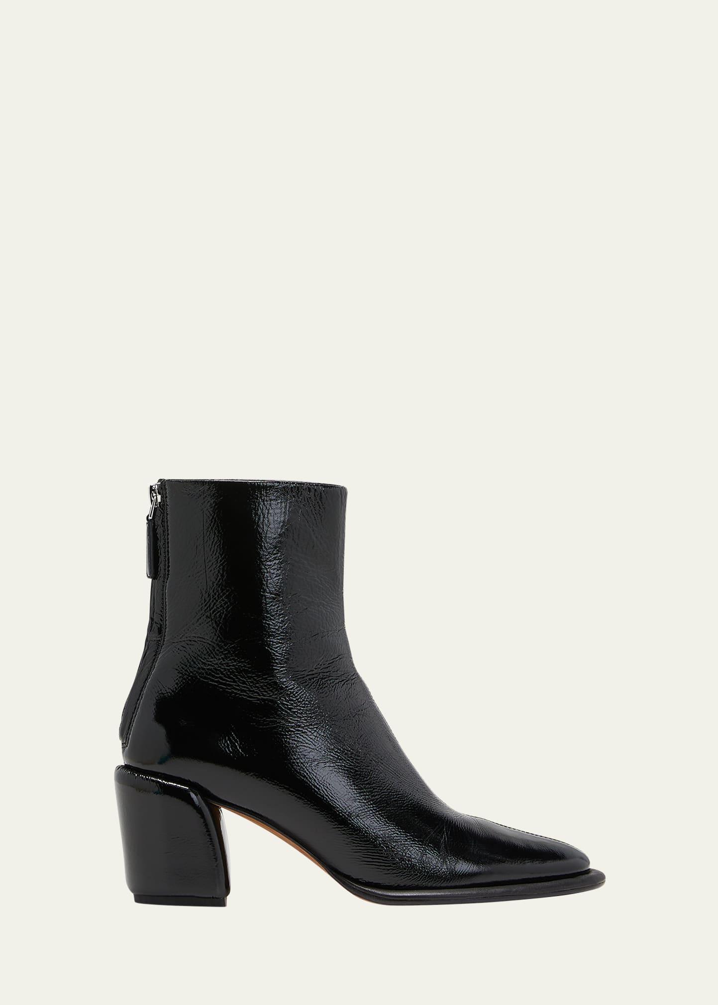 Womens Naomi 70MM Leather Ankle Booties Product Image