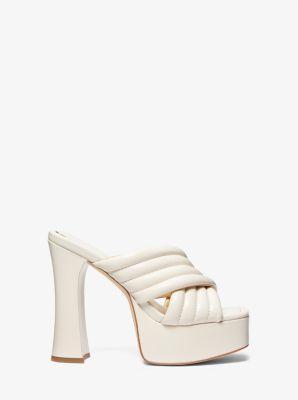 Portia Quilted Leather Platform Sandal Product Image