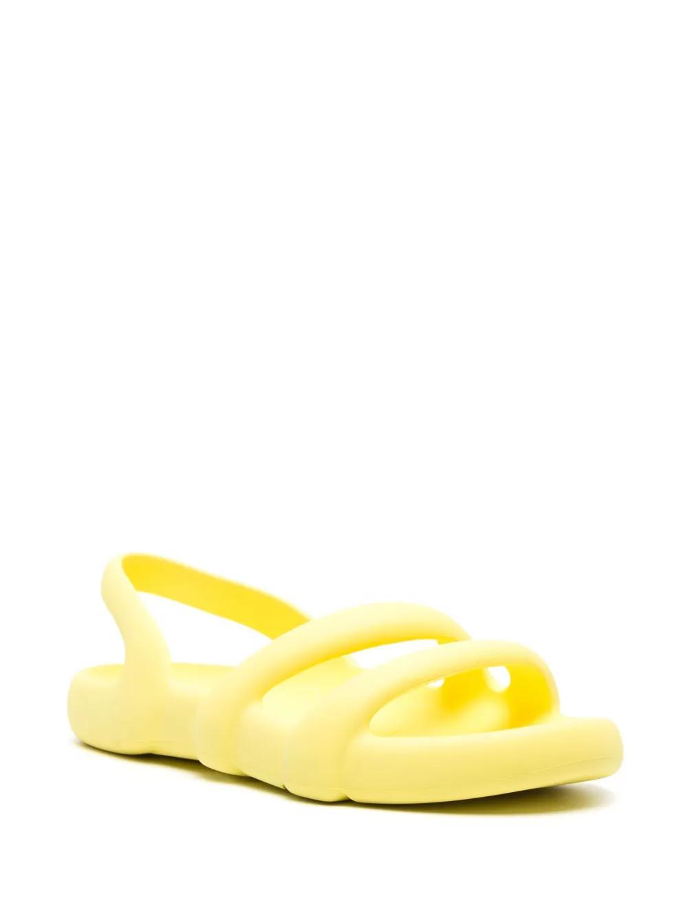 CAMPER Kobarah Flat Slingback Sandals In Yellow Product Image