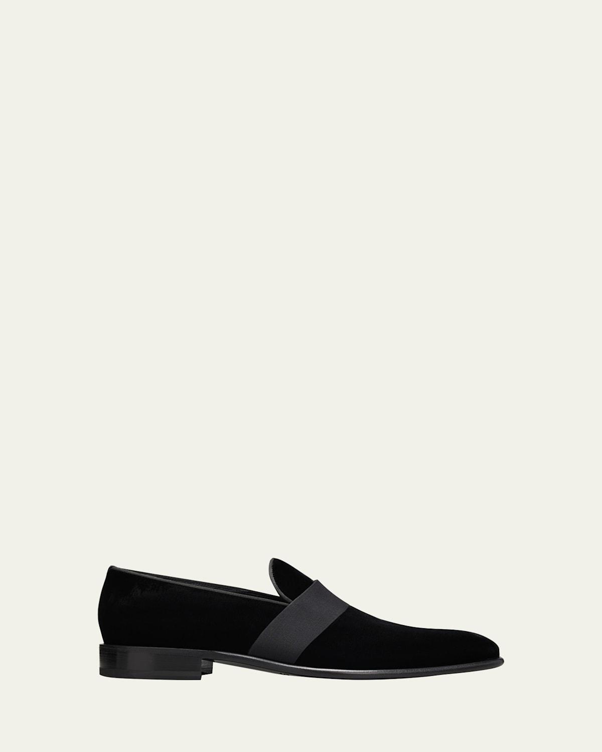 Mens Dover Suede Side-Buckle Loafers Product Image