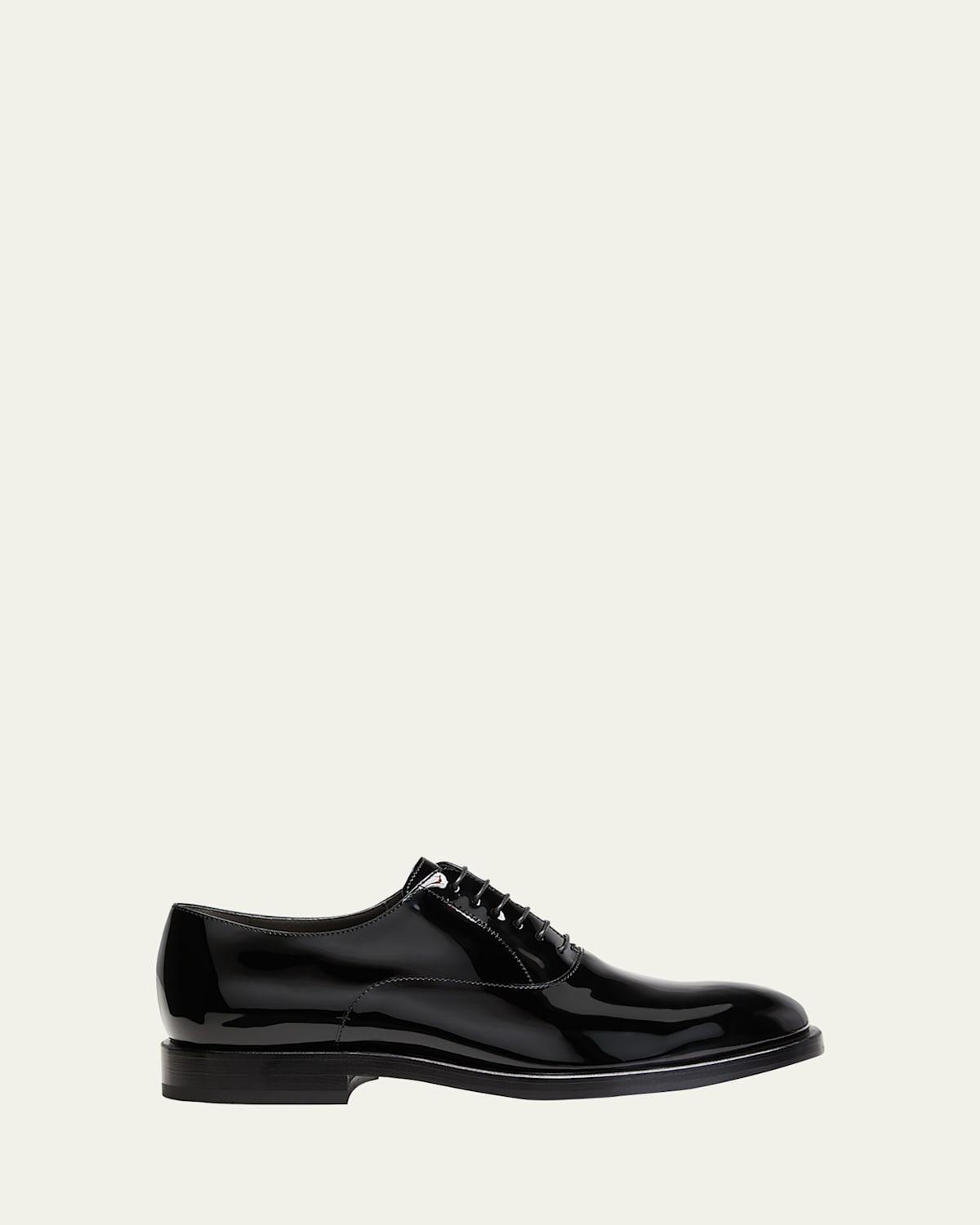 Mens Patent Leather Tuxedo Oxford Shoes Product Image