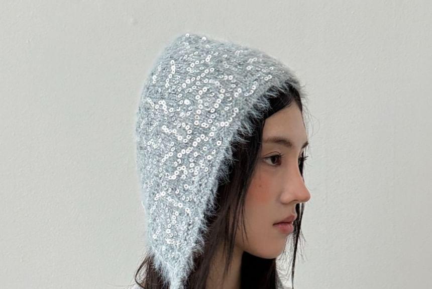 Sequined Knitted Balaclava Product Image