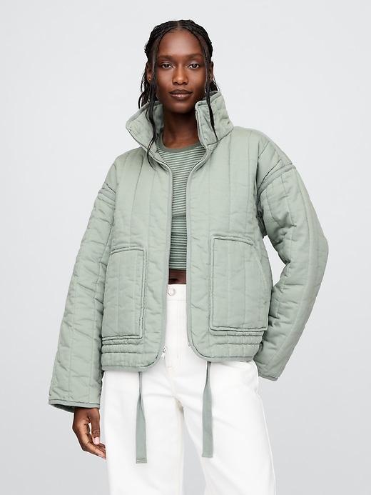 Oversized Quilted Liner Jacket Product Image