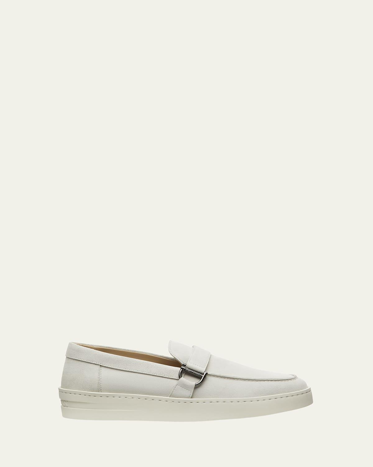 Mens Hamptons Suede Buckle Loafers Product Image