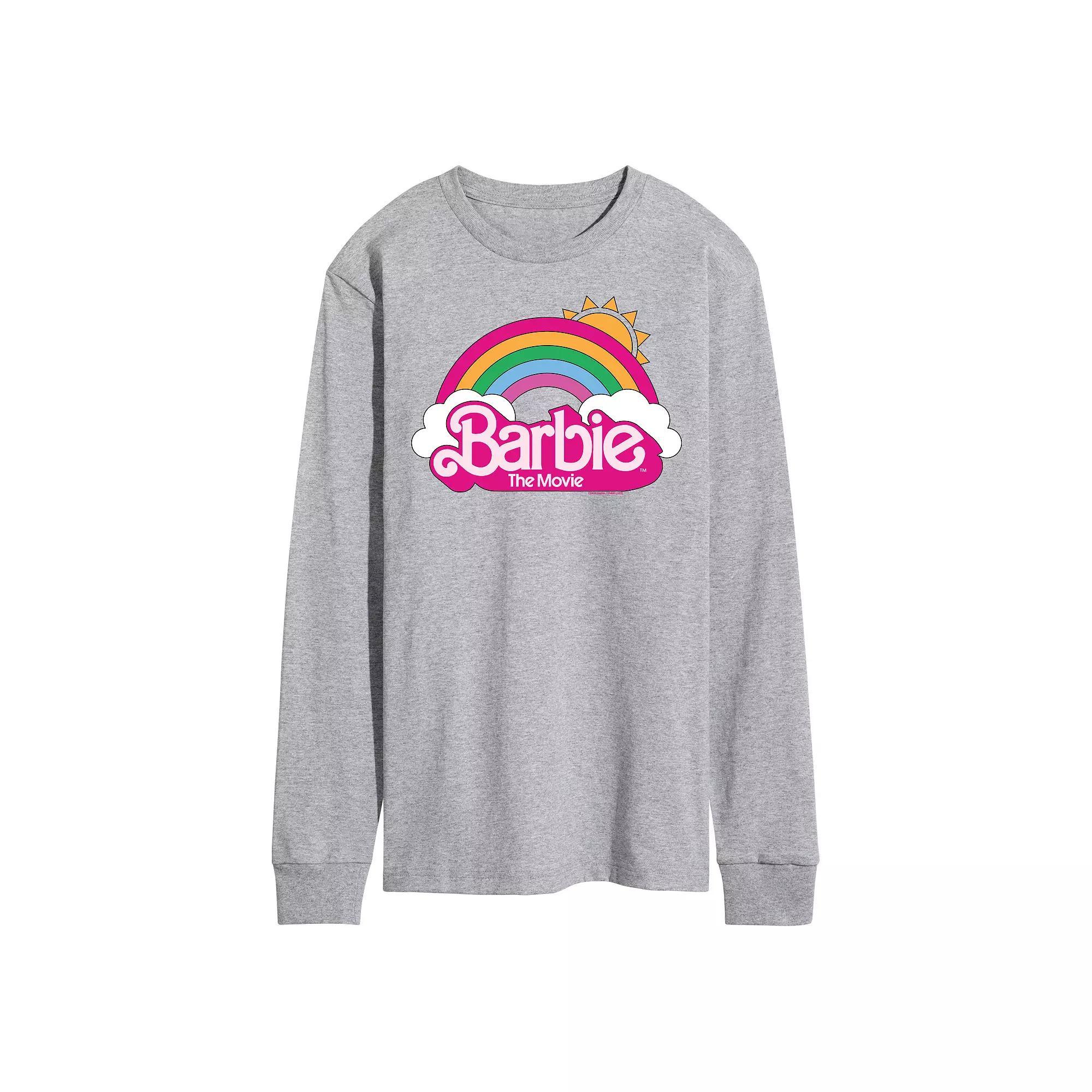 Men's Barbie Theatrical Logo Long Sleeve Graphic Tee,  Product Image