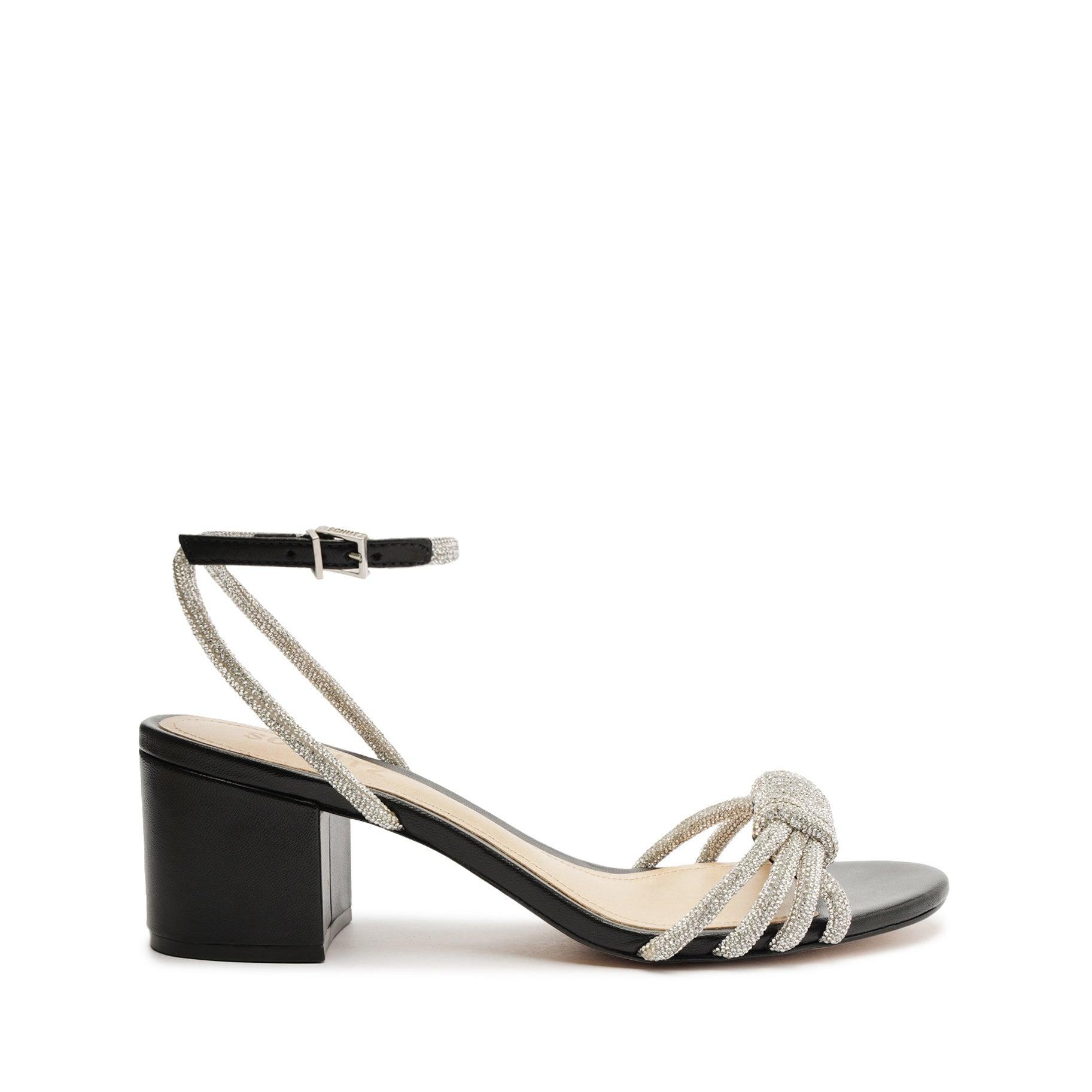 Jewell Mid Block Nappa Leather Sandal Female Product Image