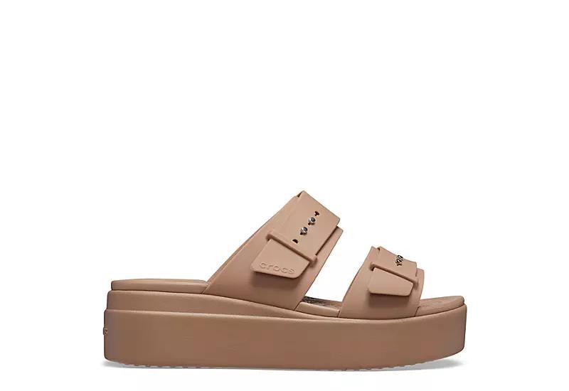 Crocs Womens Brooklyn Buckle Low Wedge Sandal Product Image