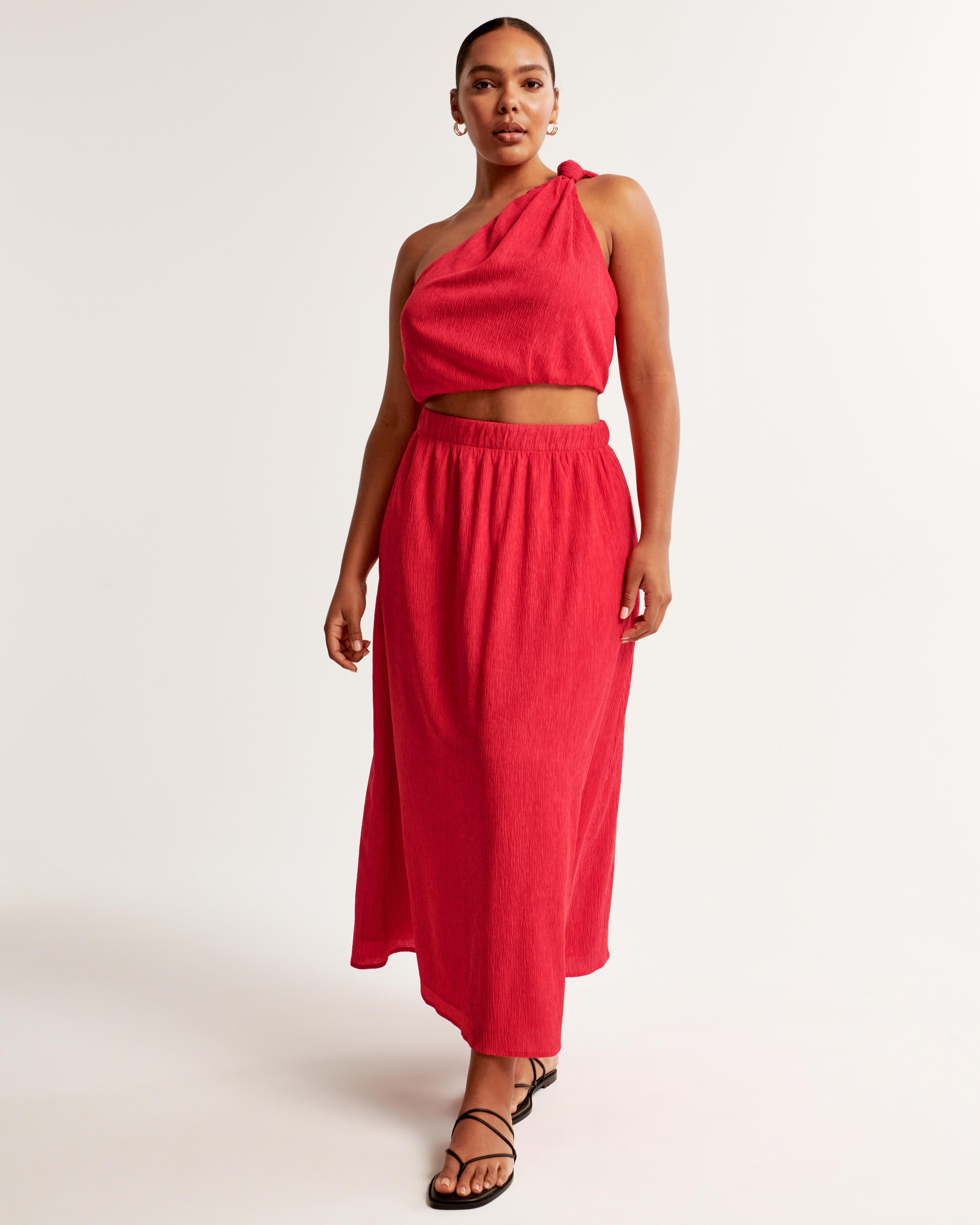 Crinkle Flowy Maxi Skirt Product Image