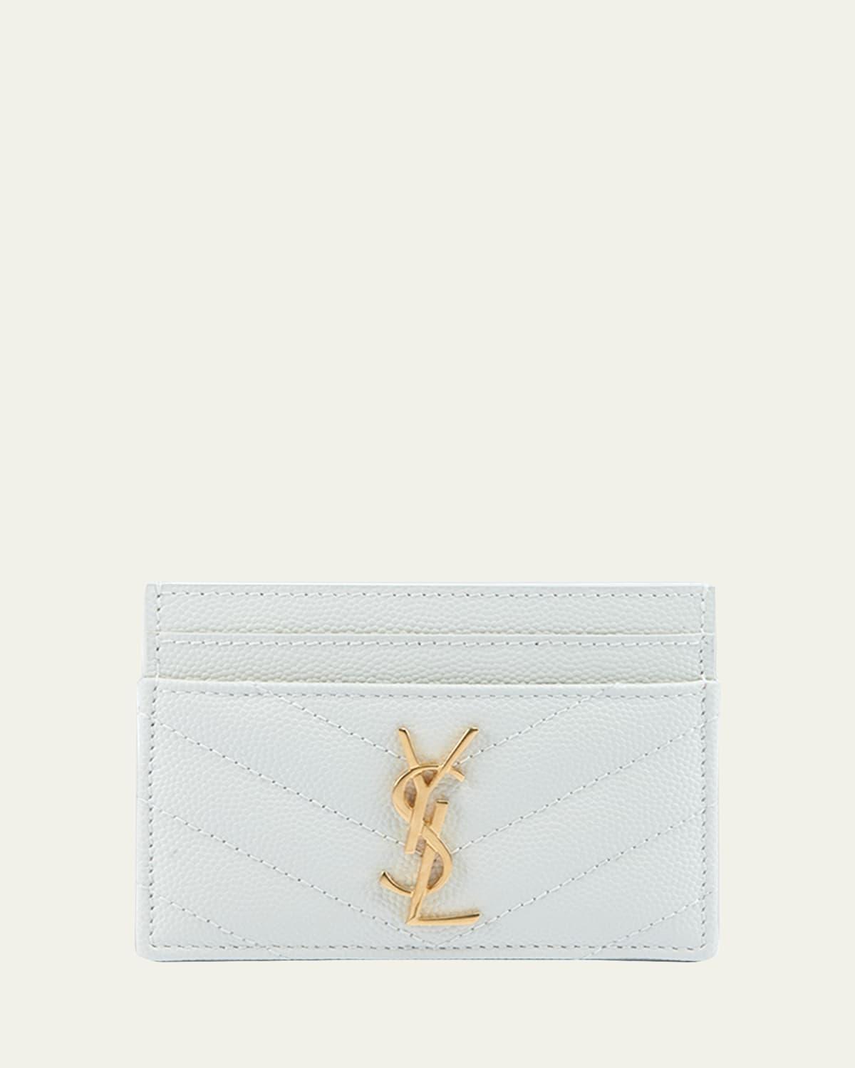 YSL Monogram Card Case in Grained Leather Product Image