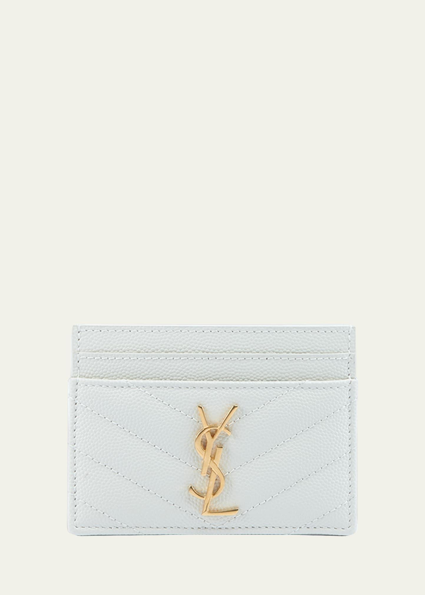 YSL Monogram Card Case in Grained Leather Product Image