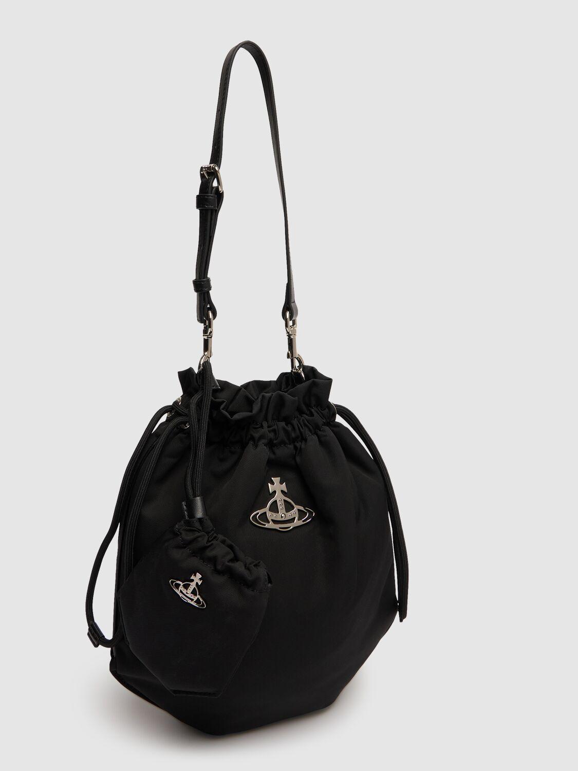 VIVIENNE WESTWOOD Drawstring Crossbody W/ Pouch In Black Product Image