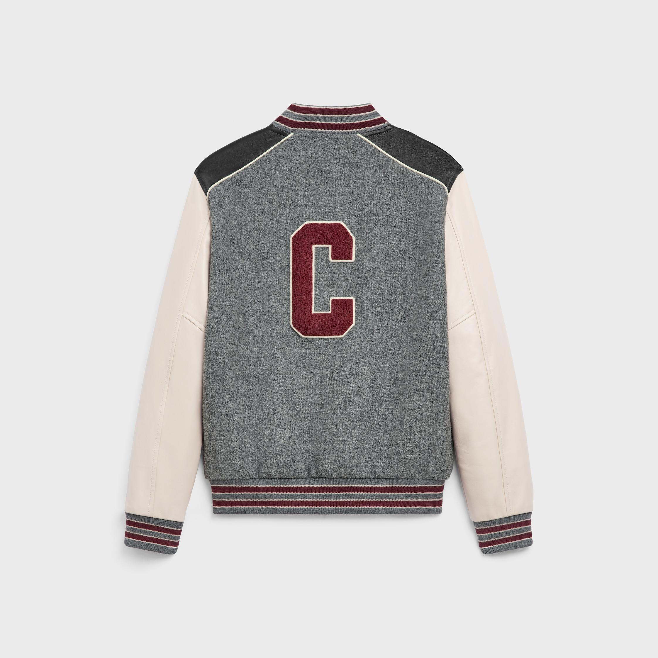 classic teddy jacket in wool tricotine Product Image