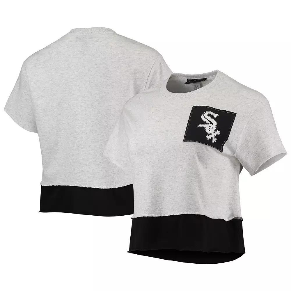 Women's Refried Apparel Heathered Gray Chicago White Sox Cropped T-Shirt, Size: XL, Grey Product Image