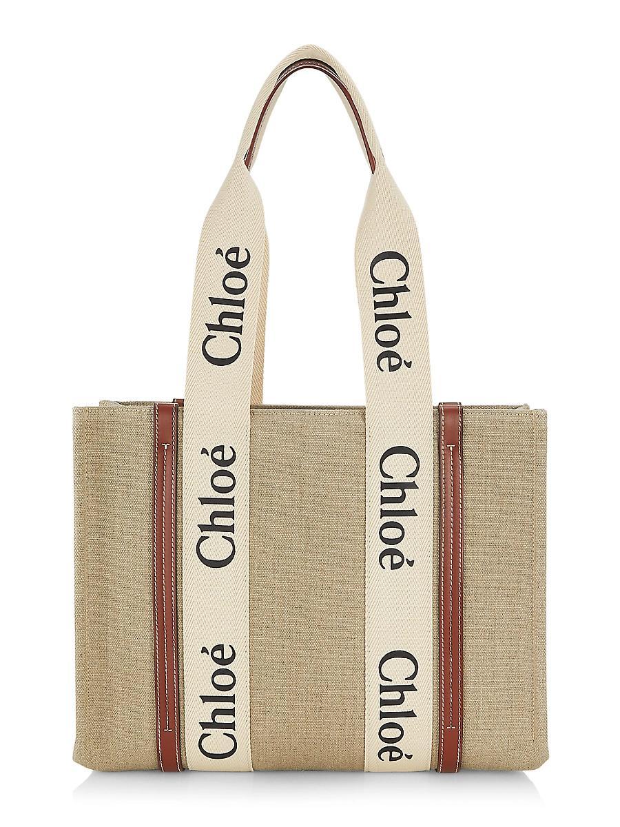 Woody Medium Tote Bag in Linen Product Image