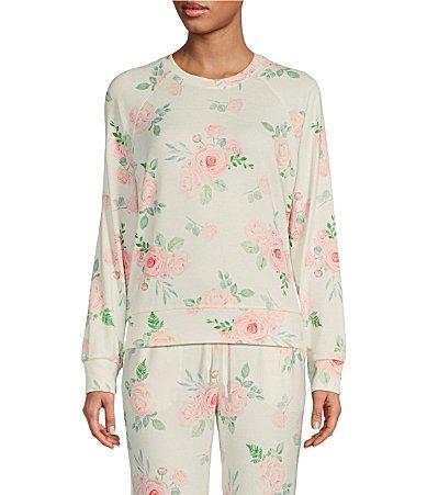 P.J. Salvage Garden Hearts Floral Pullover (Ivory) Women's Pajama Product Image