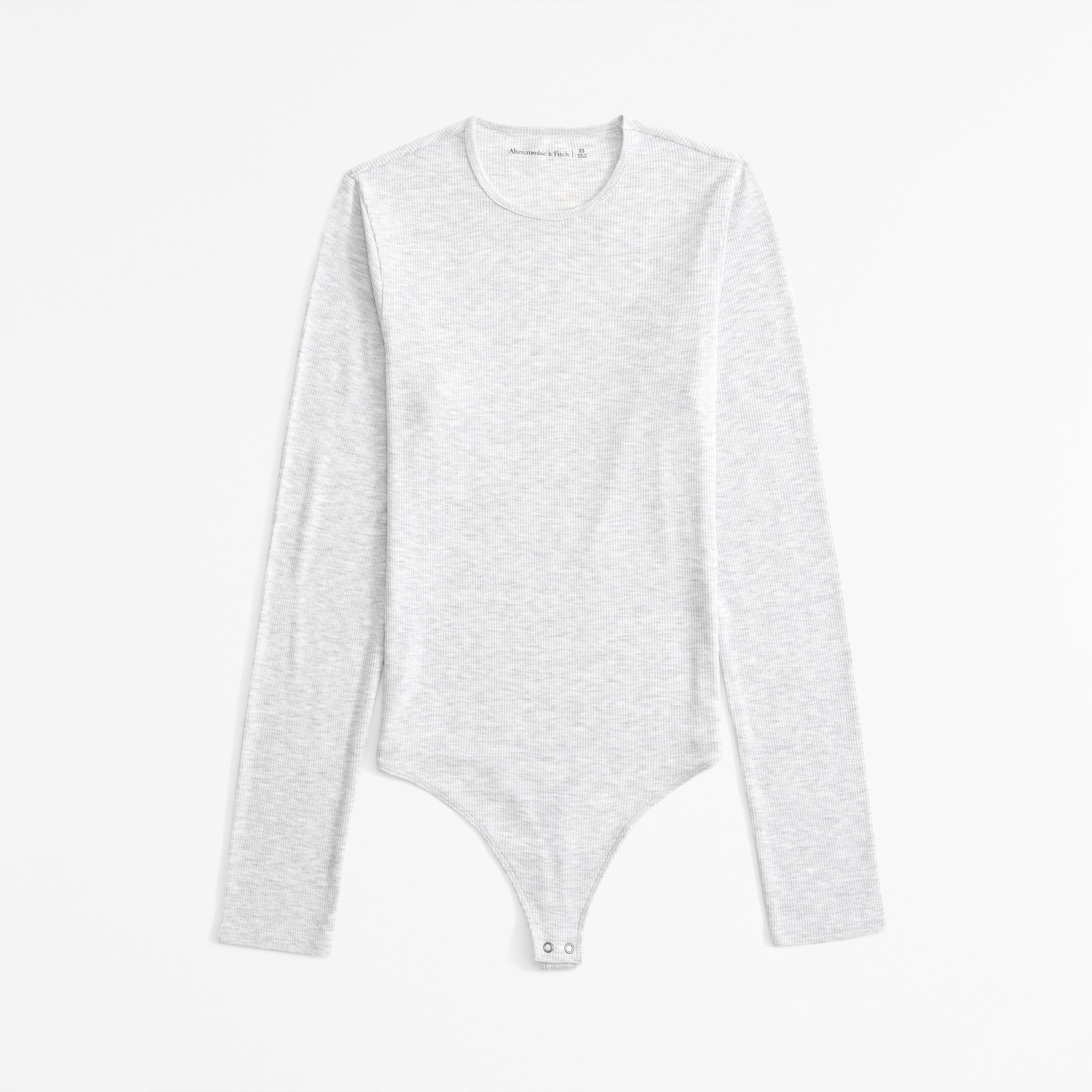 Long-Sleeve Featherweight Rib Crew Bodysuit Product Image