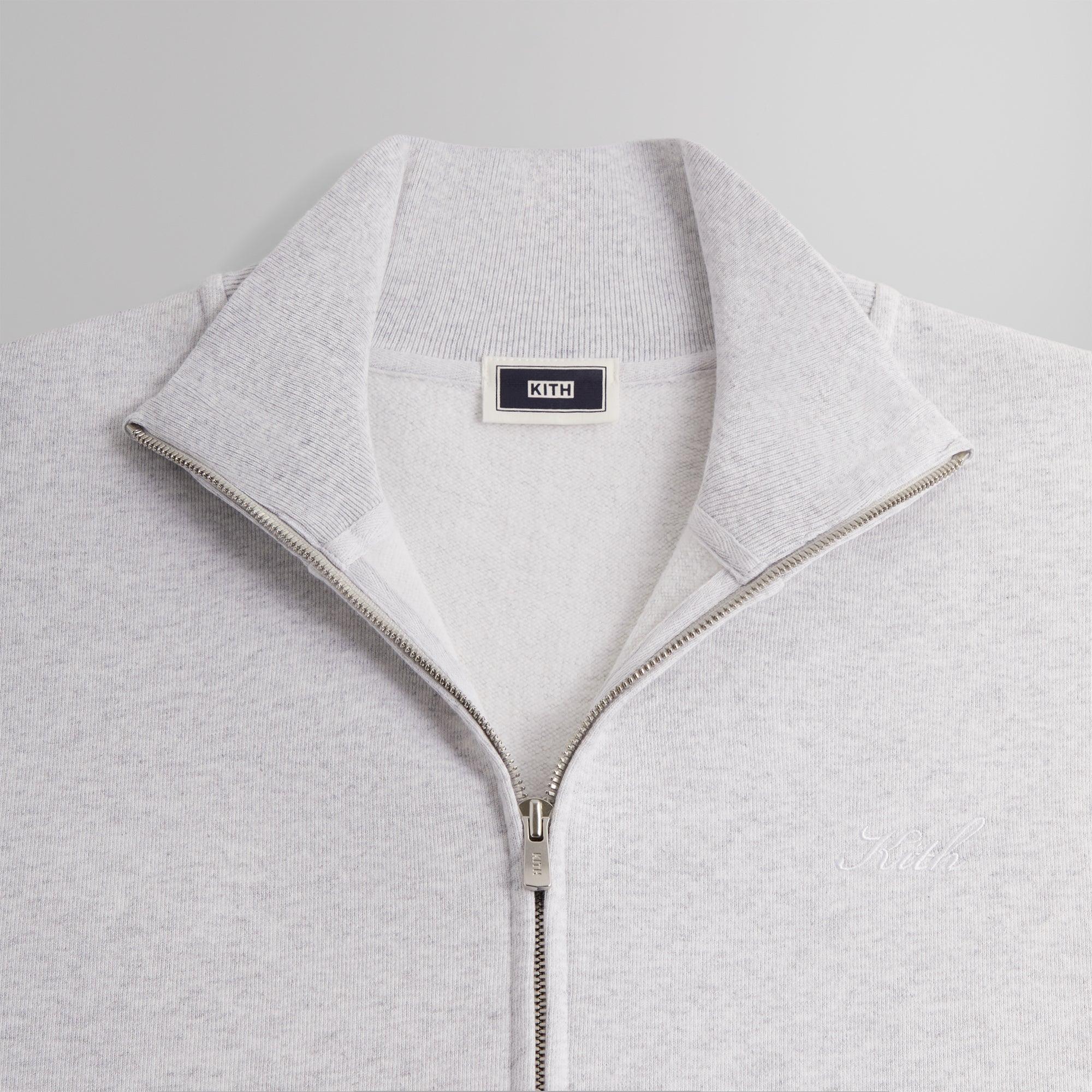 Kith Fleece Wyona Full Zip - Light Heather Grey Male Product Image