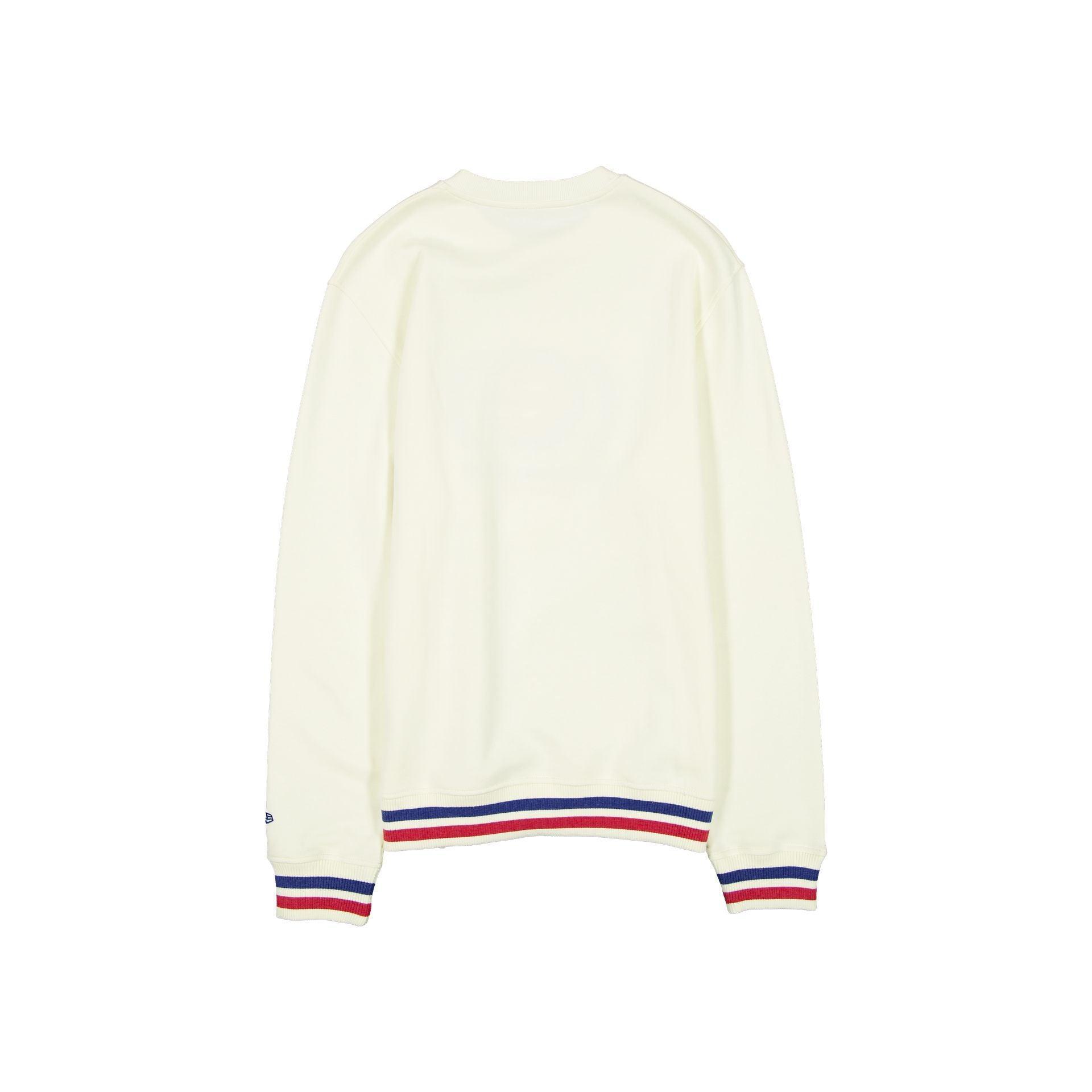 Los Angeles Dodgers Throwback Chrome White Crewneck Male Product Image