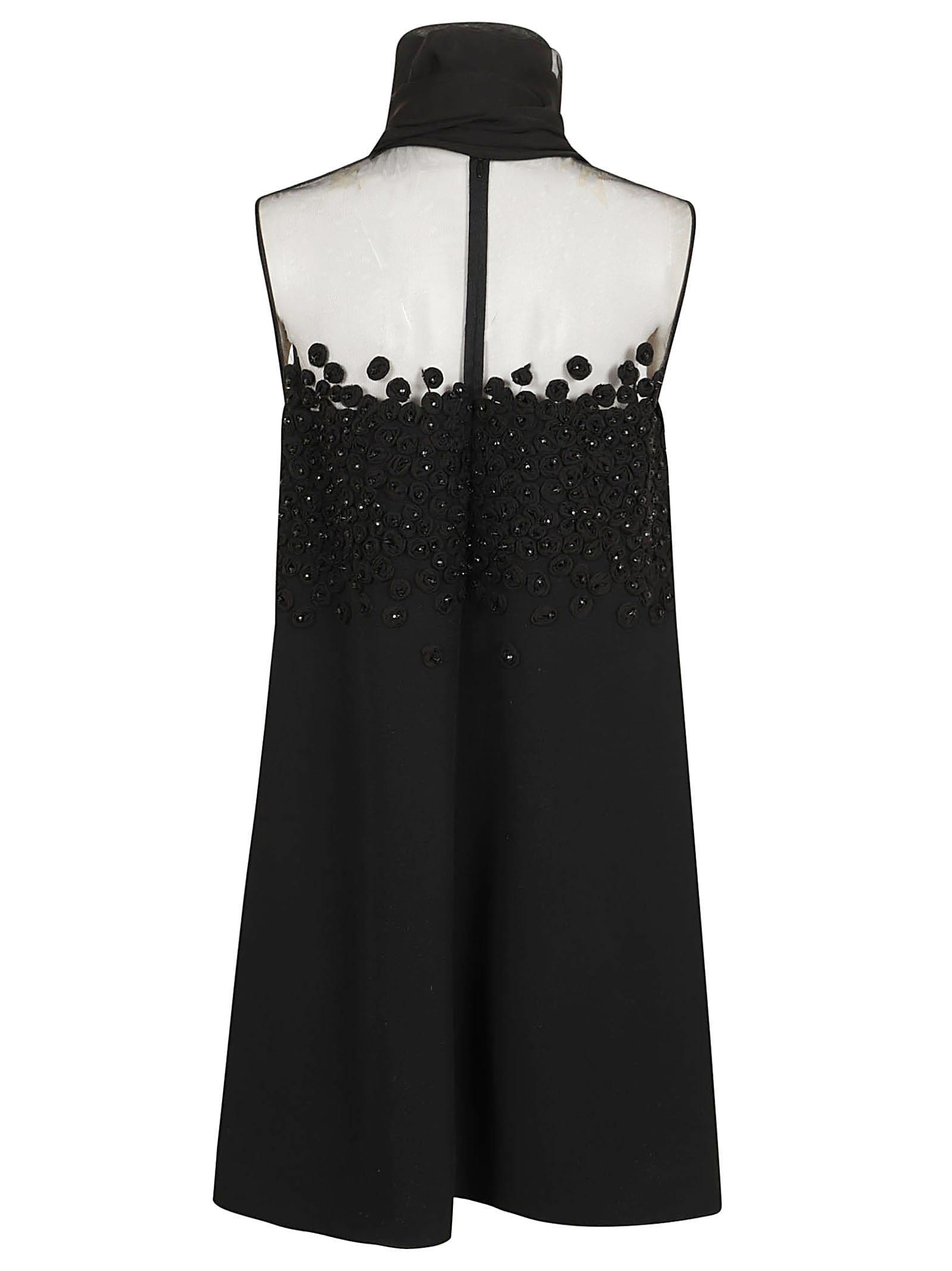 VALENTINO Dress - Embroidered In Black Product Image