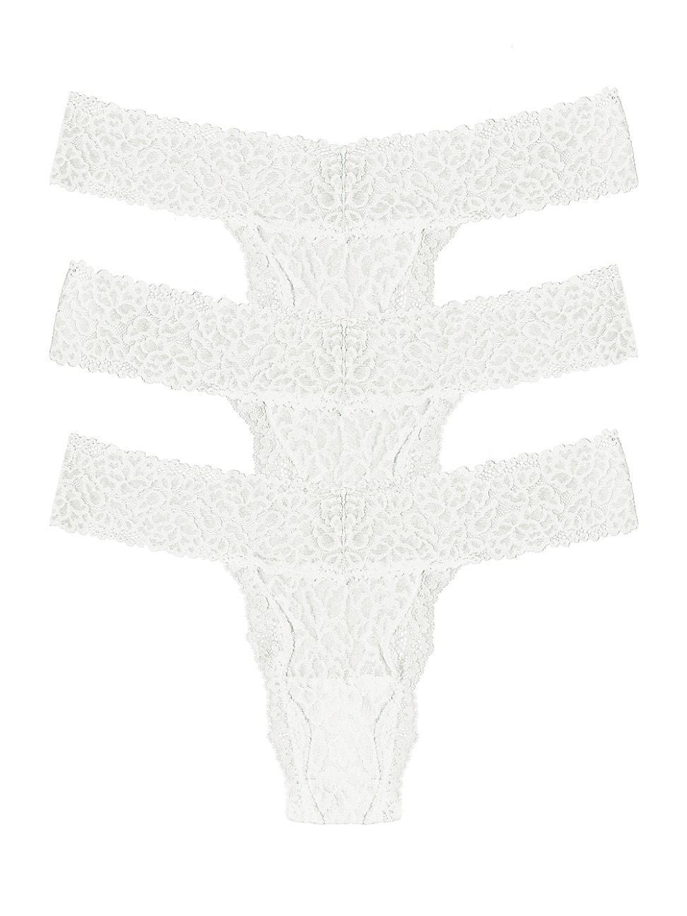 Womens 3-Pack Lace Thongs Product Image