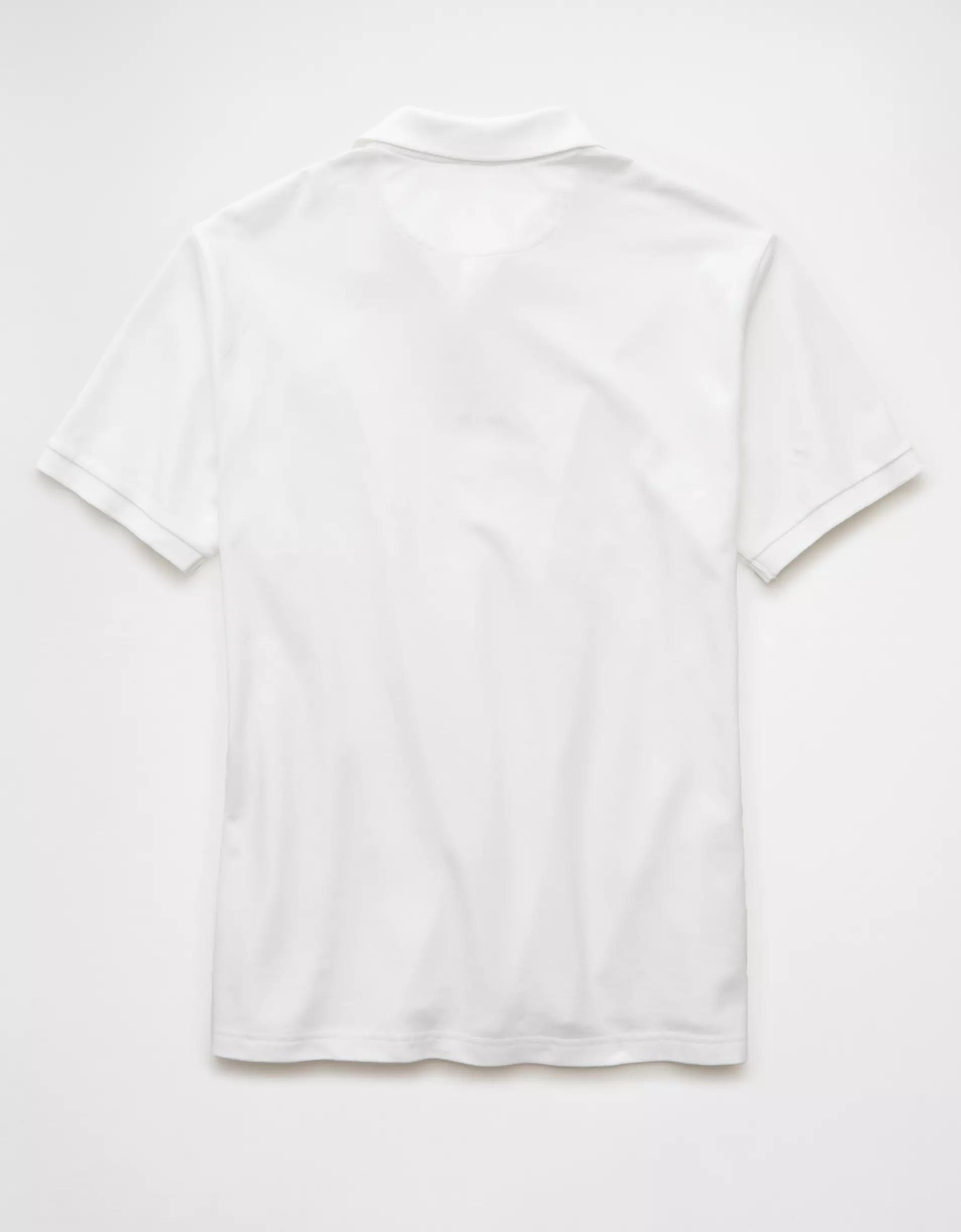 AE Lived-In Stretch Pique Polo Shirt Product Image