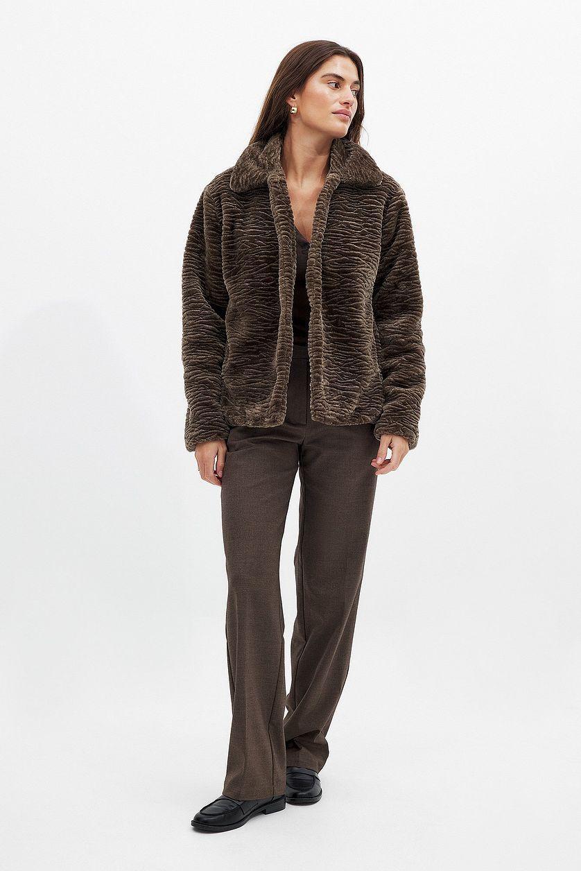 Faux Fur Short Jacket Product Image