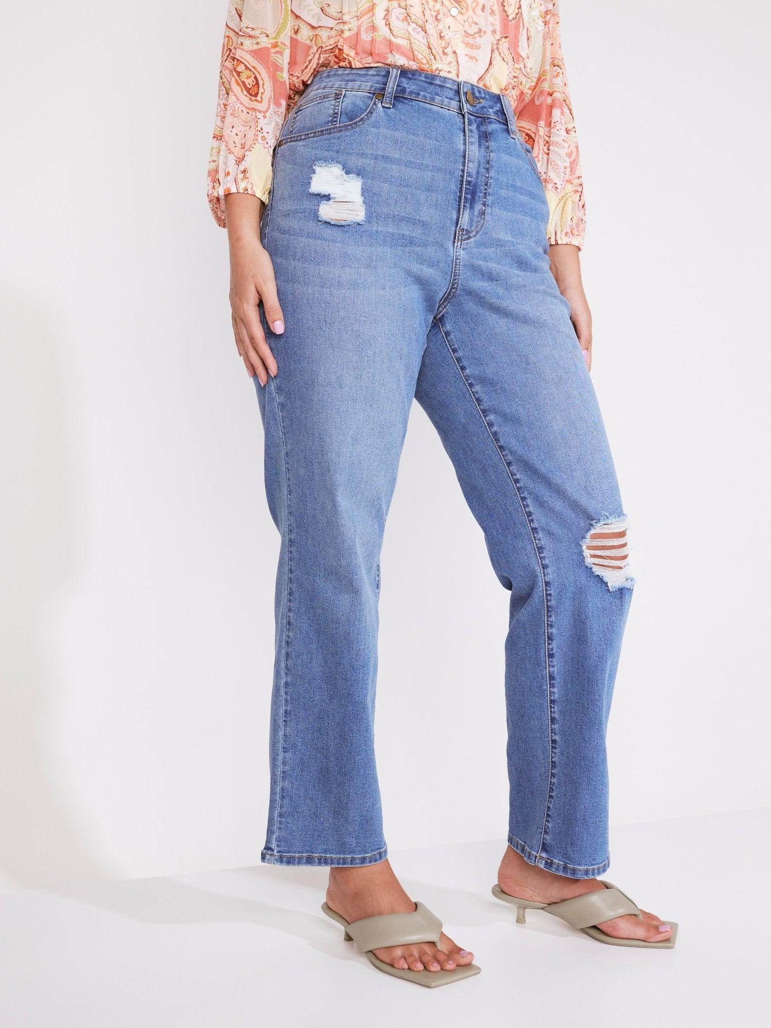 Westport Signature Straight Leg with Destruction - Plus Product Image