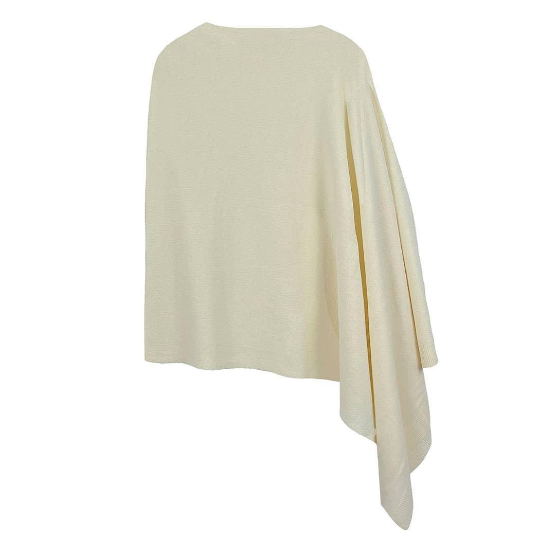 Light Tone Solid Diamond Shape Scarf Poncho Product Image