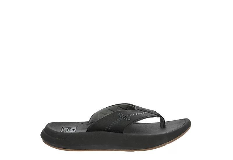 REEF Swellsole Rover Men's Flip-Flop Sandals, Size: 9, Black Product Image