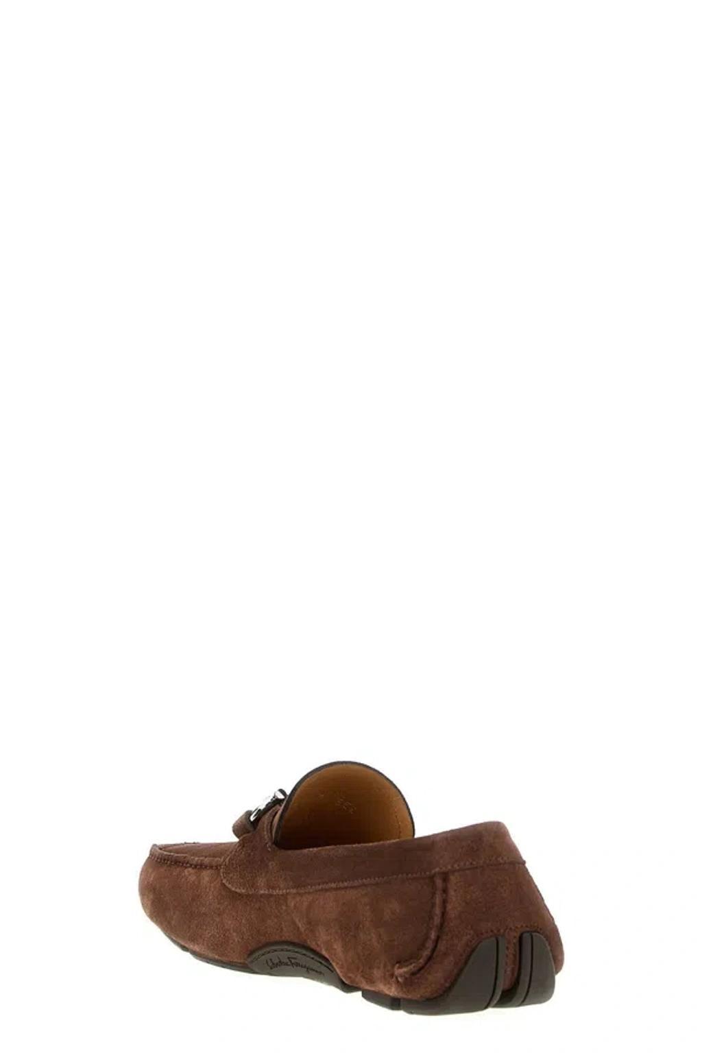 FERRAGAMO Men 'parigi Eco' Loafers In Brown Product Image